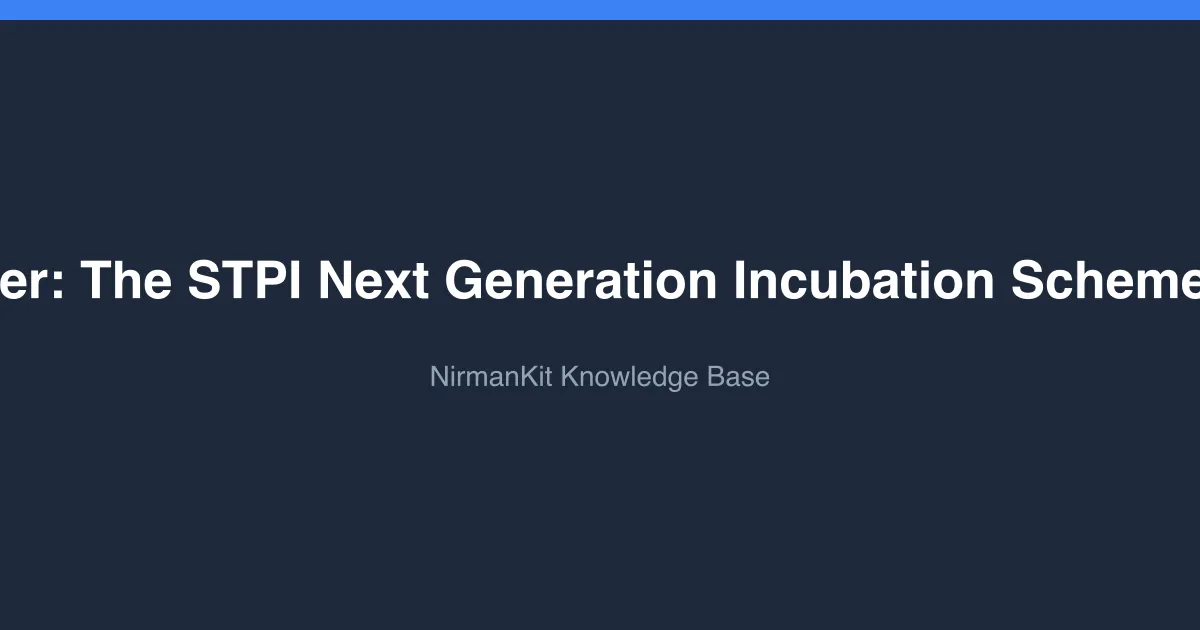 Explainer: The STPI Next Generation Incubation Scheme (NGIS)