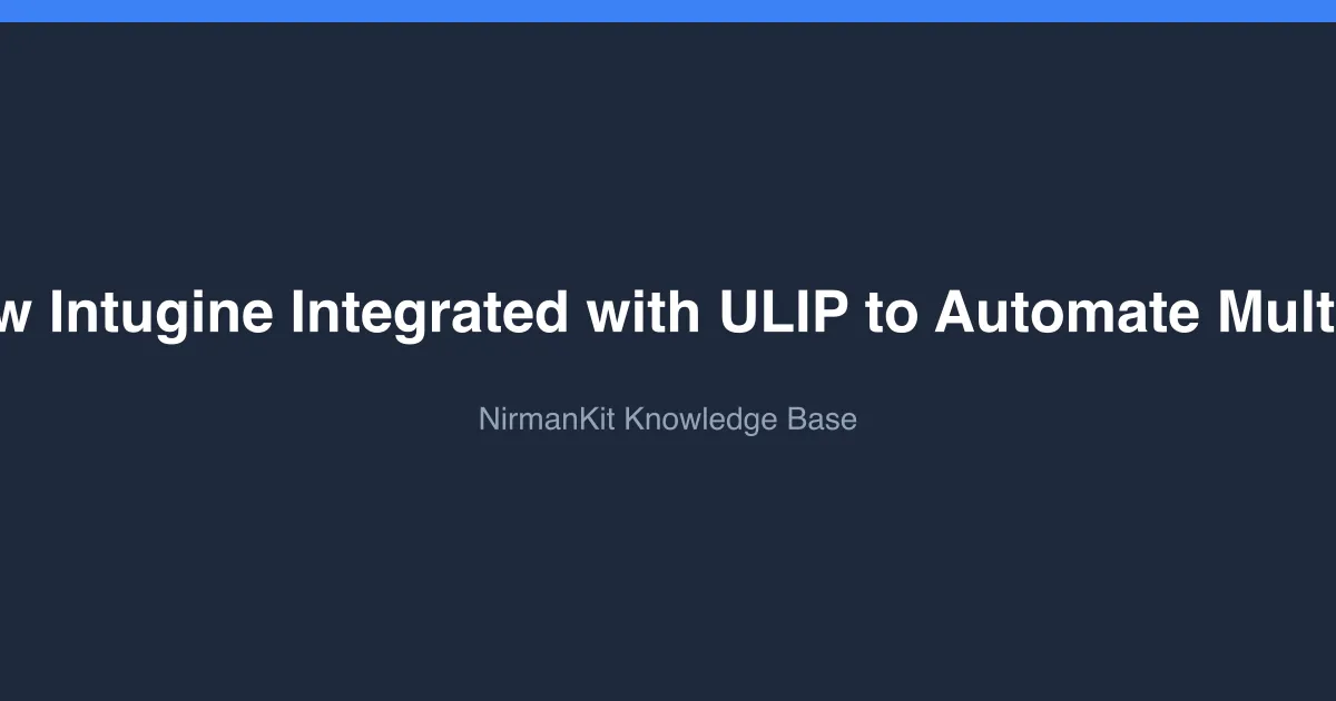 Case Study: How Intugine Integrated with ULIP to Automate Multimodal Tracking